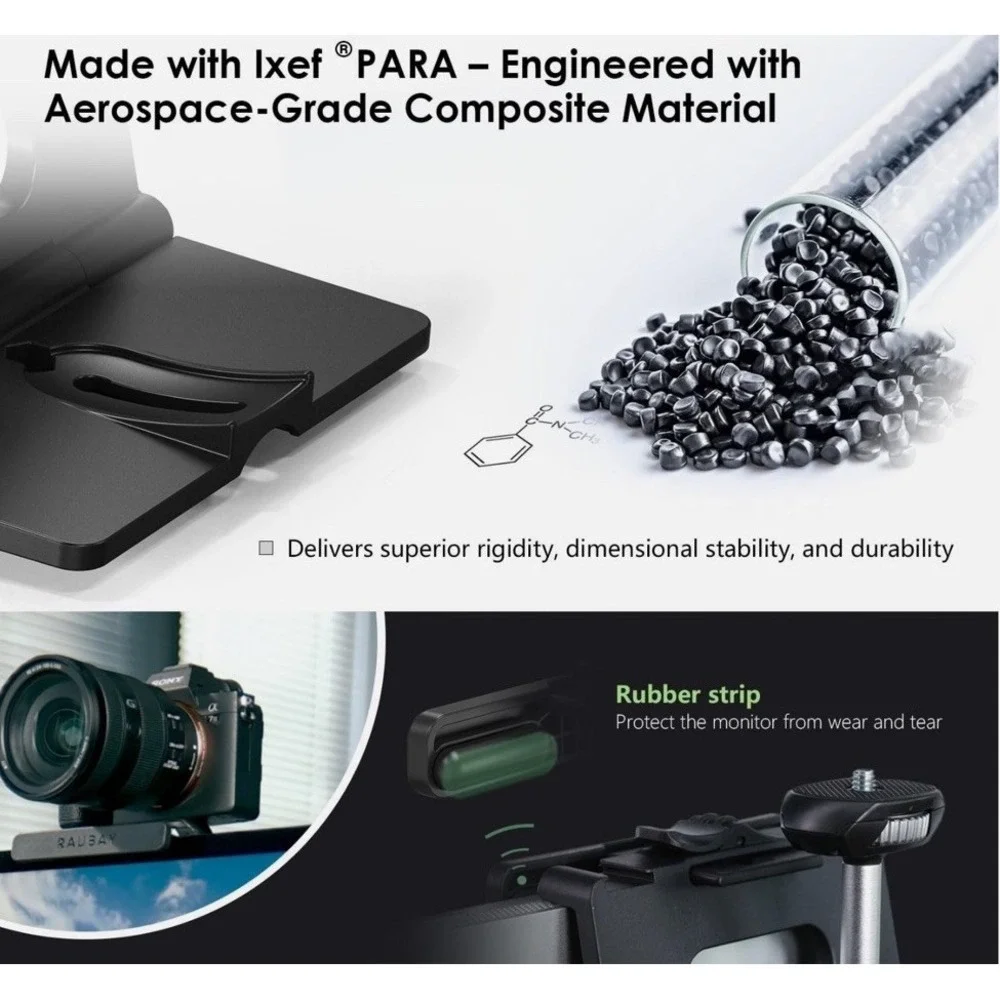 1 PC Monitor Camera Mount Stand Webcam Clamp 1/4 Inch Screw CM02 Max 1.4 In NIB